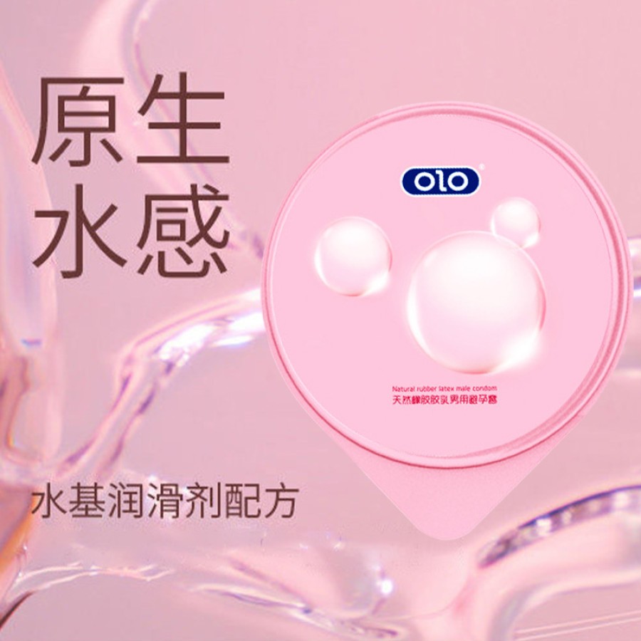 OLO Condoms 10 Pack Adult Male Hyaluronic Acid Condoms Ultra Thin 001